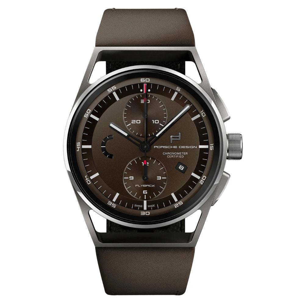 Porsche Design Brown Leather Watch