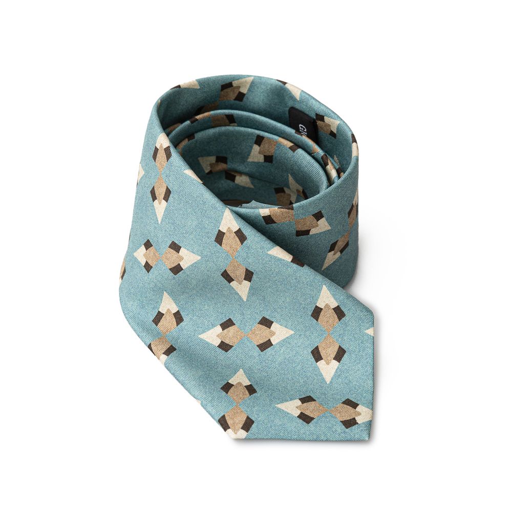 Giorgio Armani Turquoise Silk Ties & Bowty