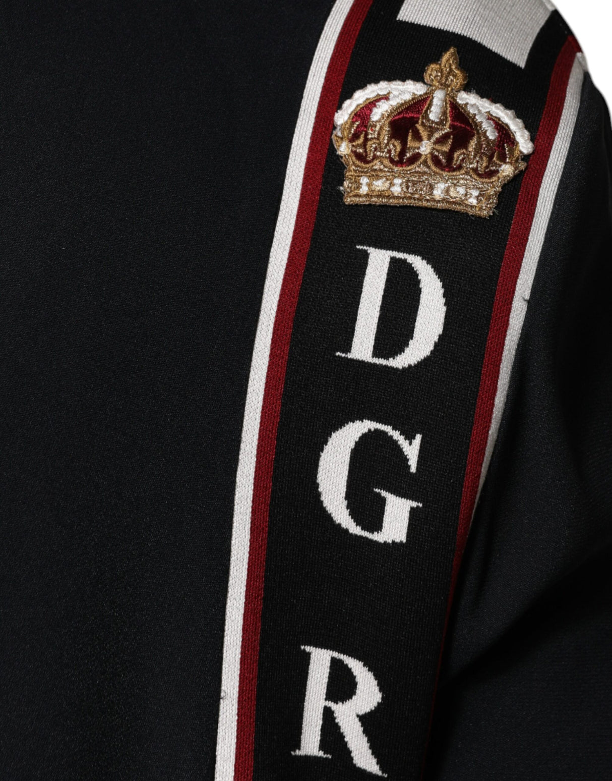 Dolce & Gabbana Black DG King Full Zip Sweatshirt Sweater