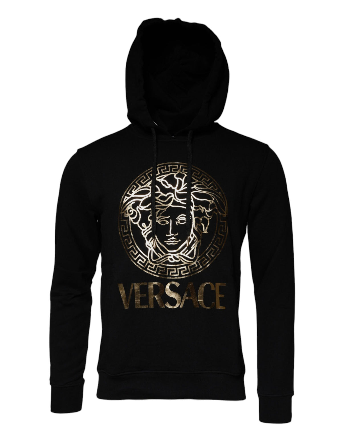 Versace Black Medusa Cotton Hoodie Pullover Sweatshirt Sweater