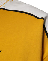 Dolce & Gabbana Yellow Logo Jersey Crewneck Pullover Sweater