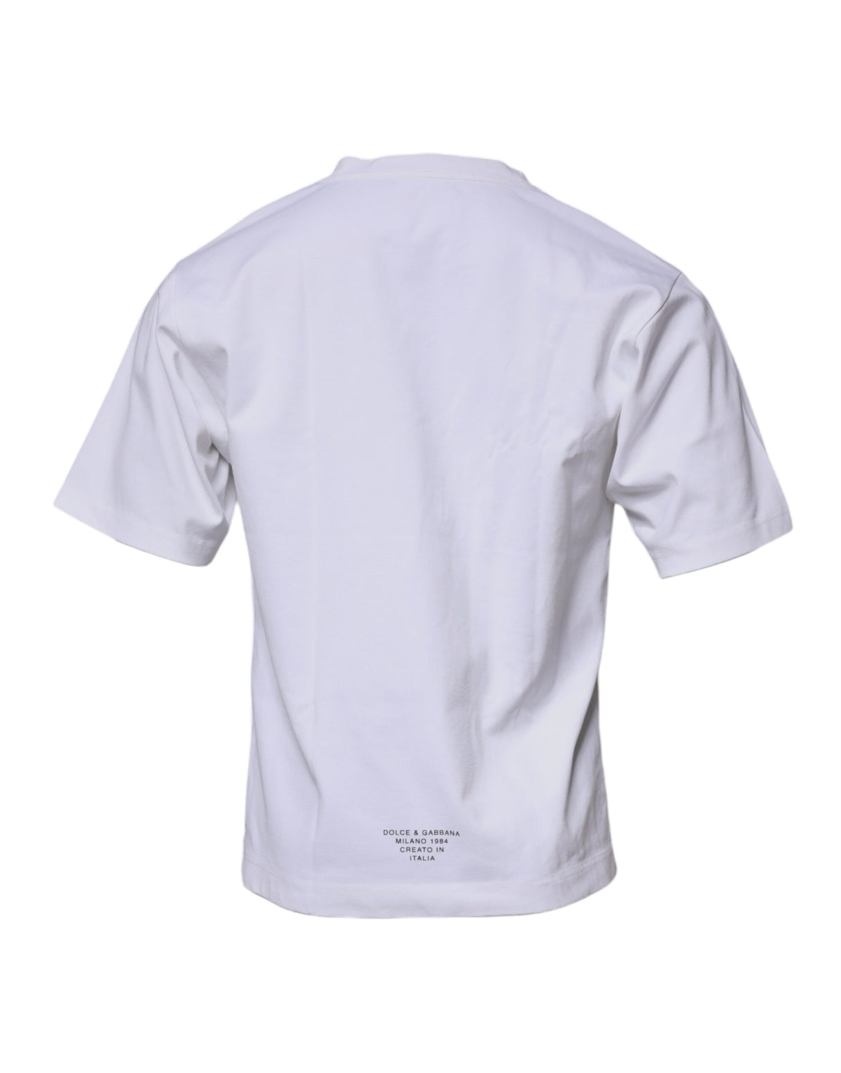 Dolce & Gabbana White DG Logo Crew Neck Short Sleeve T-shirt