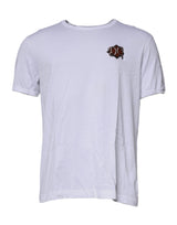 Dolce & Gabbana White DG Embroidery Cotton Crew Neck T-shirt