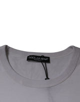 Dolce & Gabbana White D&G King Of Love Cotton Crew Neck T-shirt