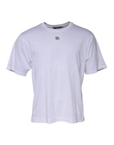 Dolce & Gabbana White DG Logo Crew Neck Short Sleeve T-shirt