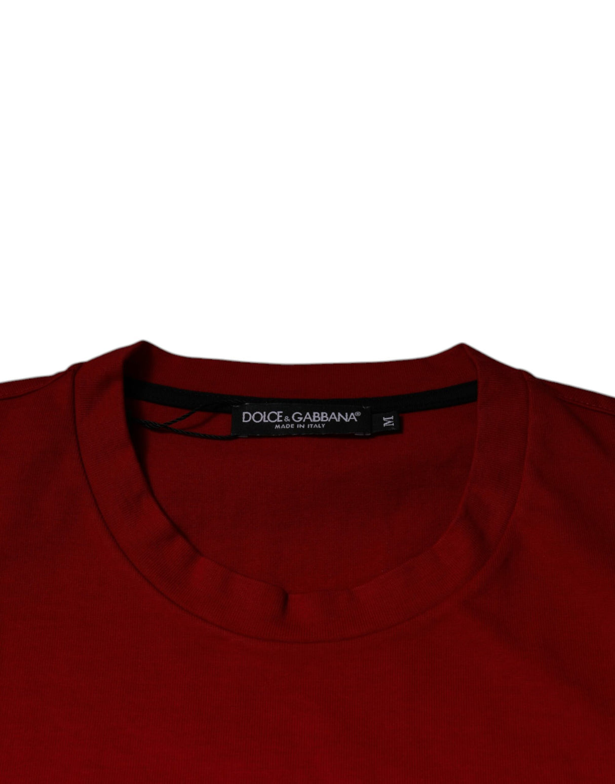 Dolce & Gabbana Red DG Eye Cotton Crew Neck T-shirt