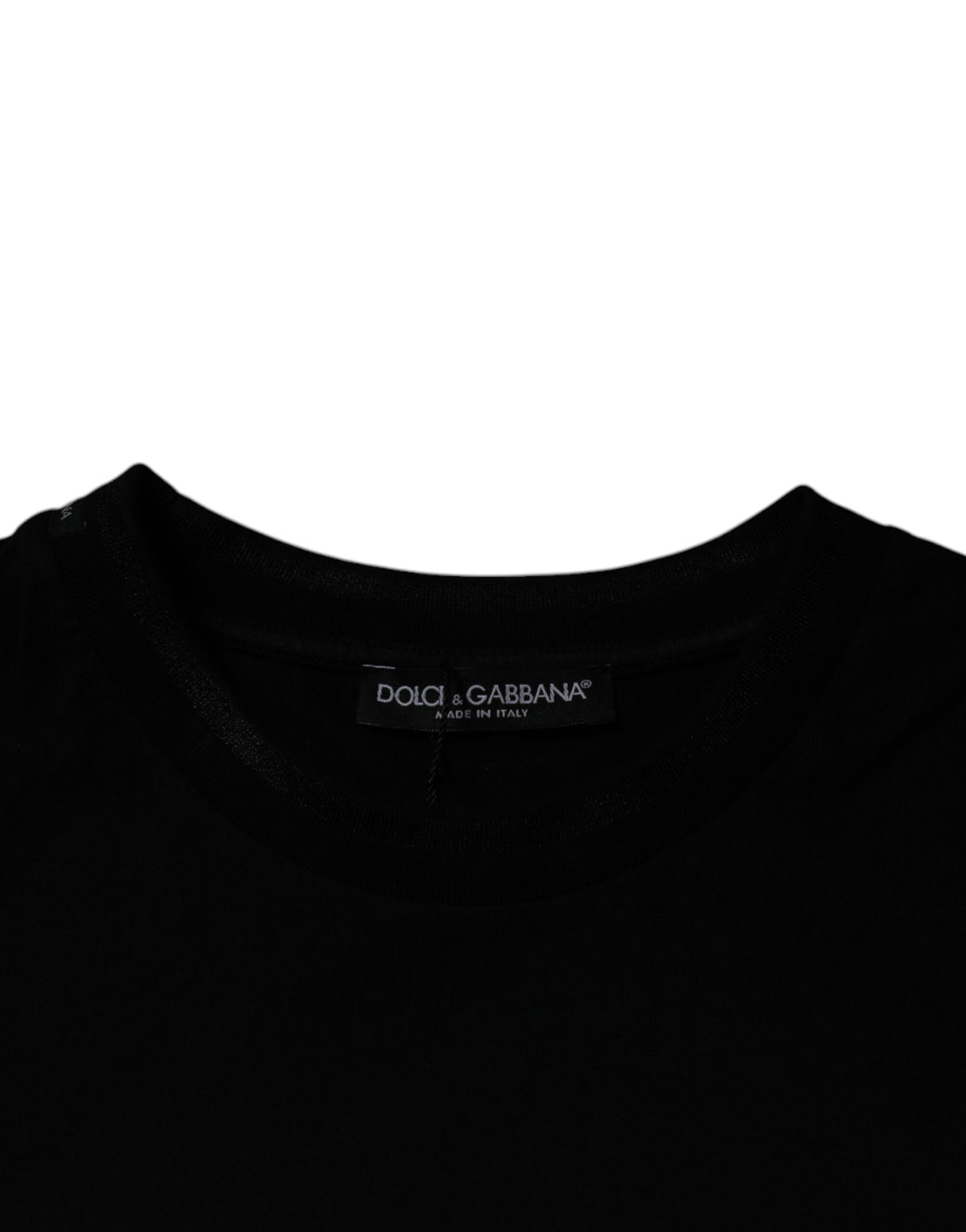 Dolce & Gabbana Black Crew Neck Short Sleeve T-shirt