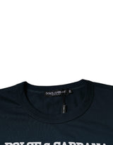 Dolce & Gabbana Dark Blue D&G King Of Love Crew Neck T-shirt