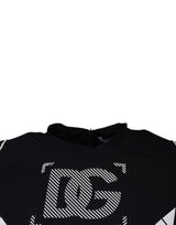 Dolce & Gabbana Black Graphic Print Nylon Crew Neck T-shirt