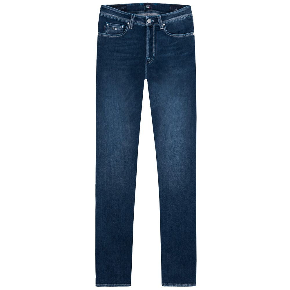 Tramarossa Blue Cotton Men Jeans