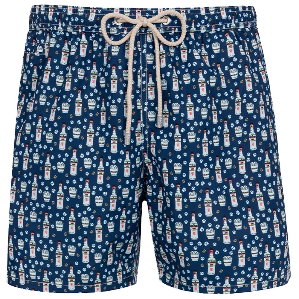 MC2 Saint Barth Blue Polyester Men Swim Trunk