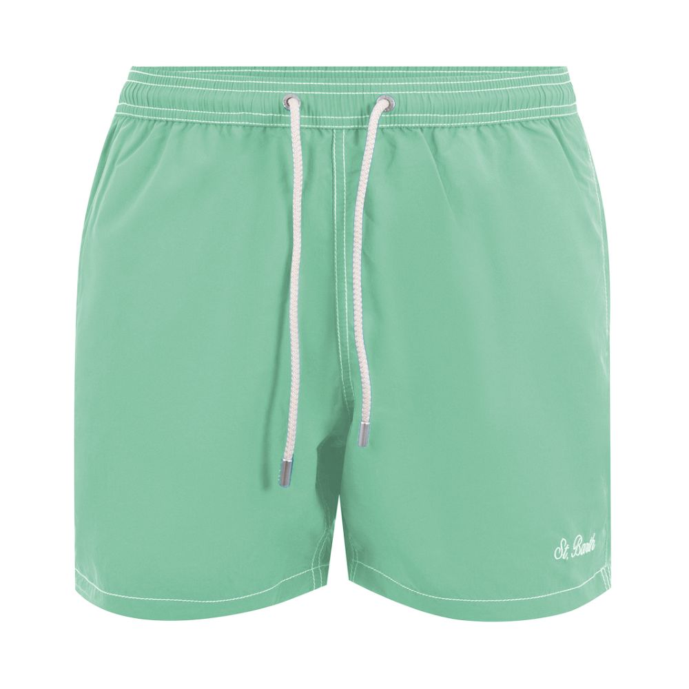 MC2 Saint Barth Green Polyester Men's Swim Trunk