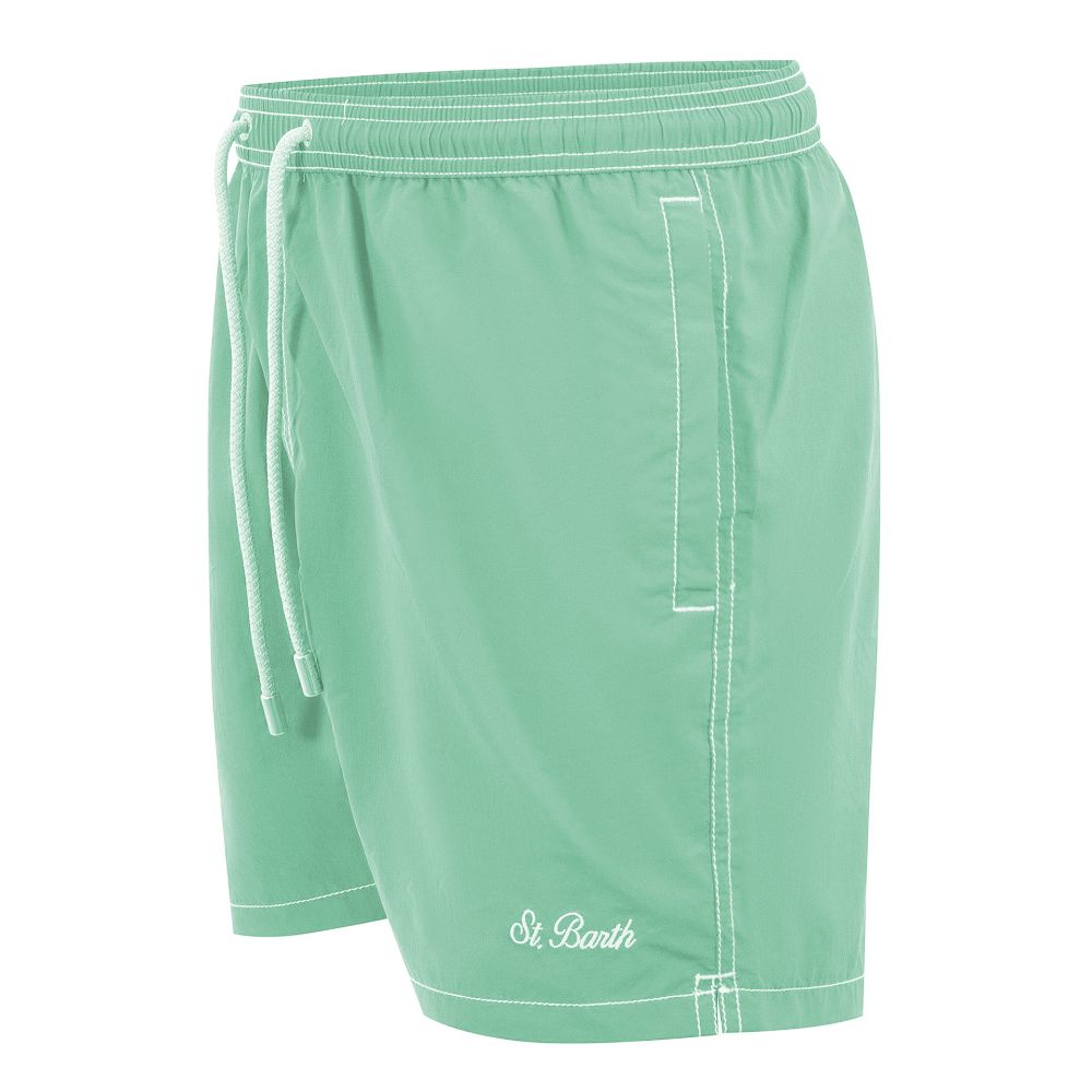 MC2 Saint Barth Green Polyester Men's Swim Trunk