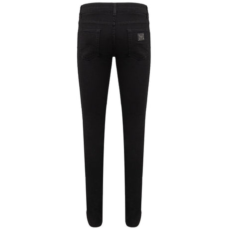 Dolce & Gabbana Black Cotton Jeans & Pant