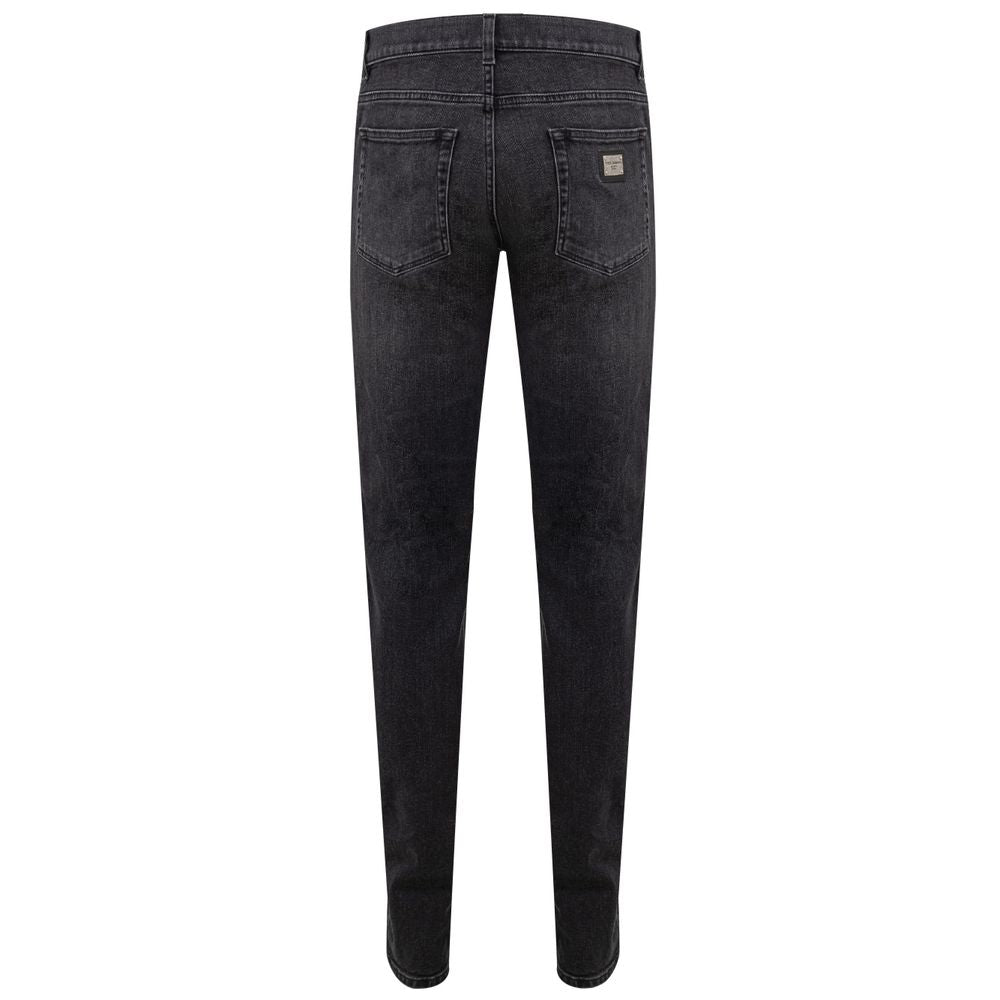 Dolce & Gabbana Gray Cotton Jeans & Pant