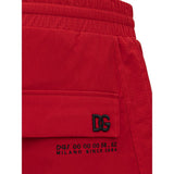 Dolce & Gabbana Red Polyamide Jeans & Pant