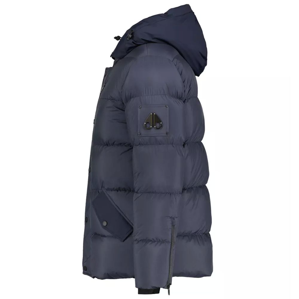 Moose Knuckles Blue Nylon Jacket