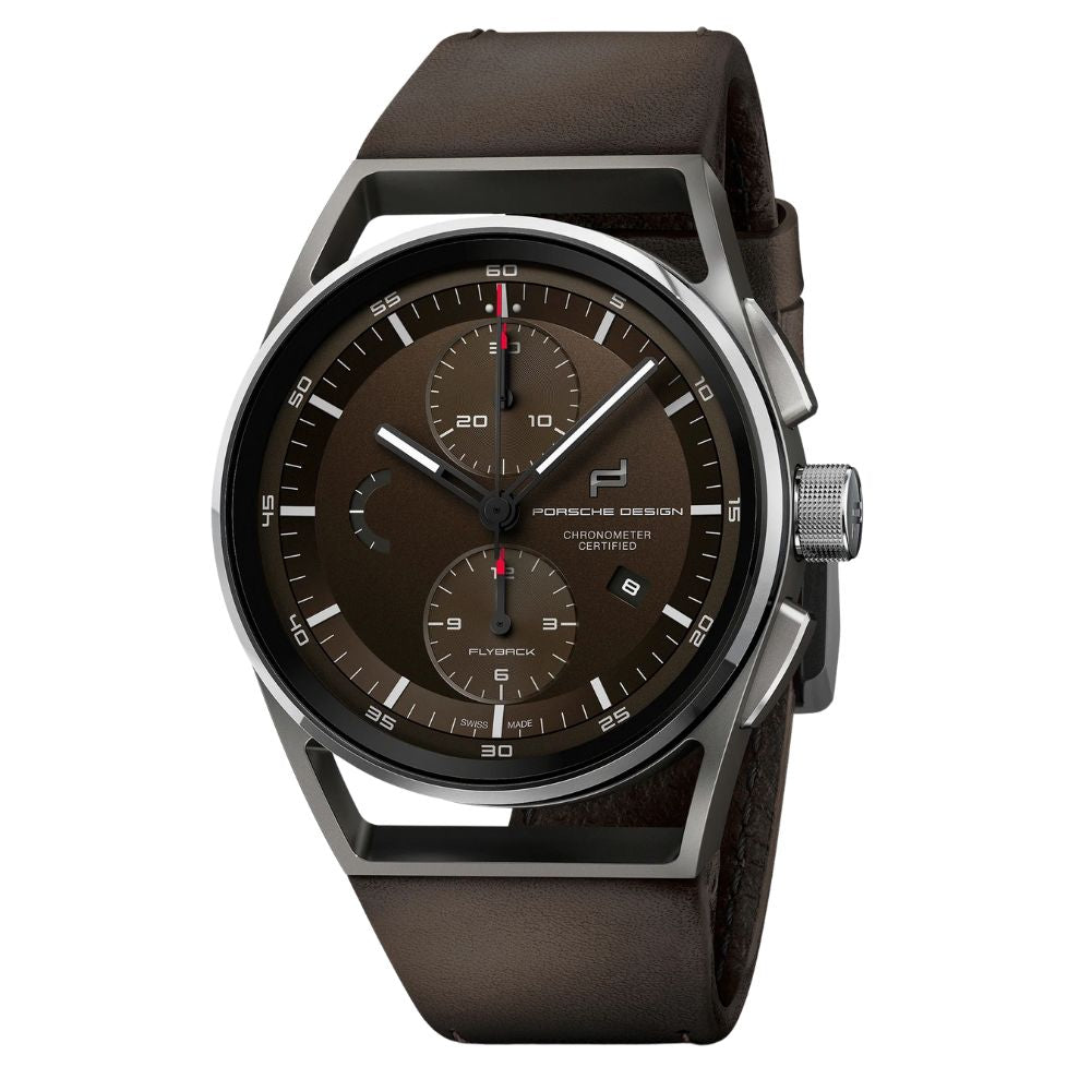 Porsche Design Brown Leather Watch