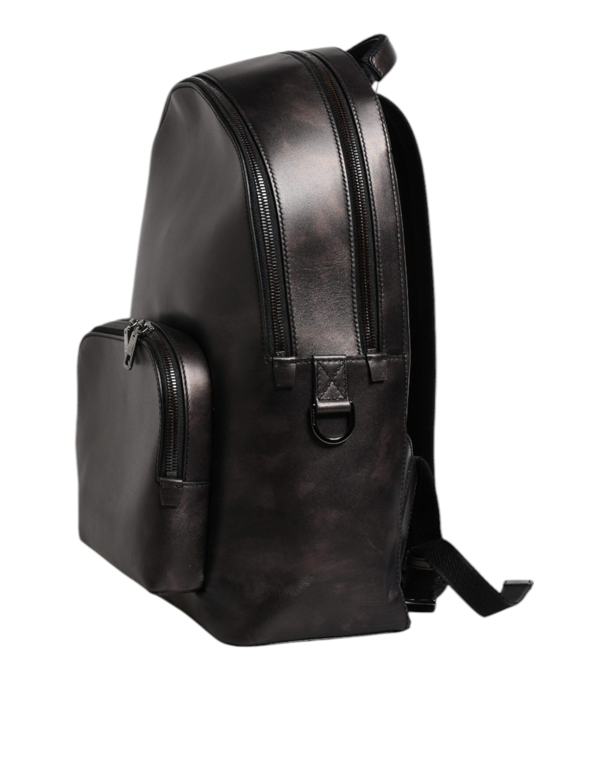 Dolce & Gabbana Bronze Leather School Travel Backpack Bag