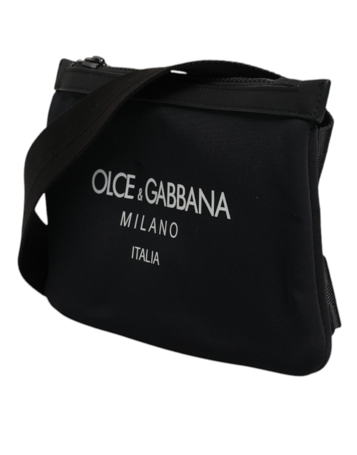 Dolce & Gabbana Black Nylon Logo Purse Crossbody Sling Bag