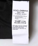 Dolce & Gabbana Black Cotton Crew Neck Short Sleeves T-shirt