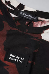 Dolce & Gabbana Multicolor Camouflage Crew Neck T-shirt