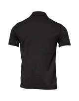 Dolce & Gabbana Dark Gray Collared Short Sleeves Polo T-shirt