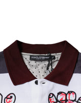 Dolce & Gabbana Multicolor Graphic Collared Polo T-shirt