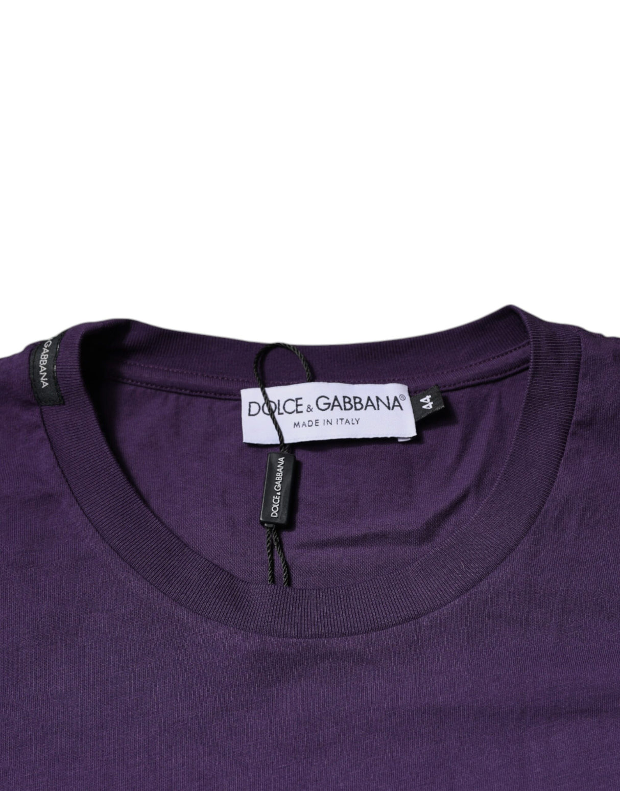 Dolce & Gabbana Violet Cotton Crew Neck Short Sleeve T-shirt