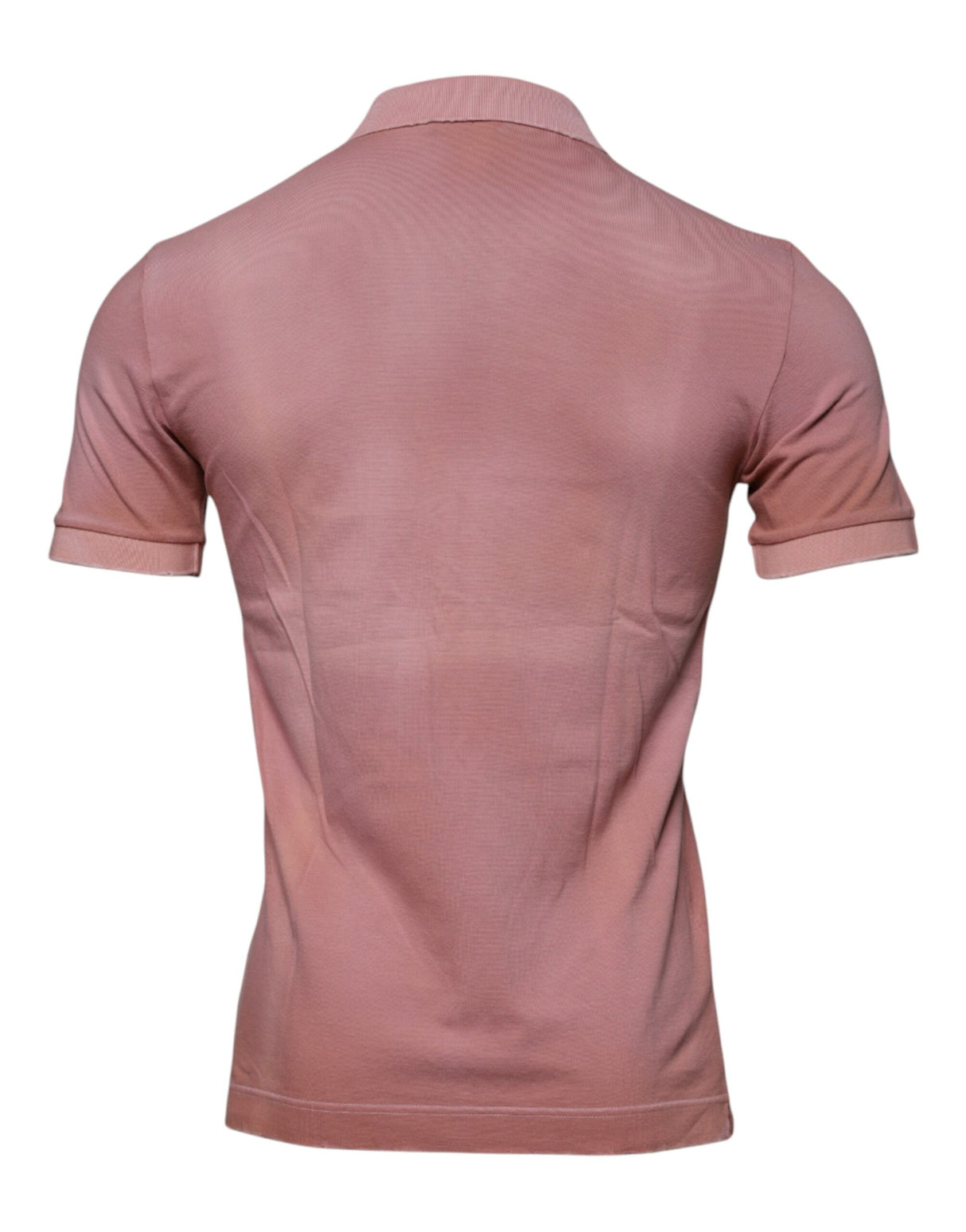 Dolce & Gabbana Pink Crown Collared Short Sleeve Polo T-shirt