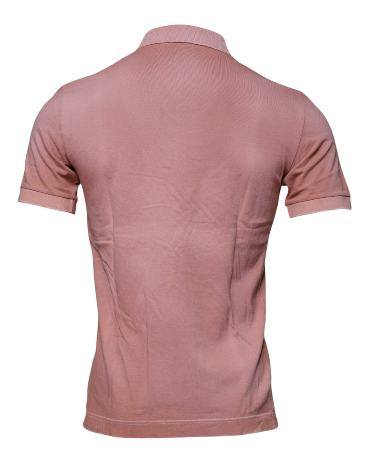 Dolce & Gabbana Pink Crown Collared Short Sleeve Polo T-shirt