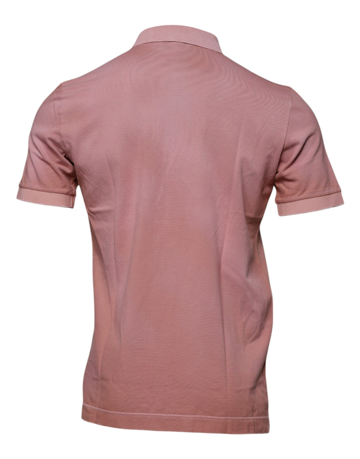 Dolce & Gabbana Pink Crown Collared Short Sleeve Polo T-shirt