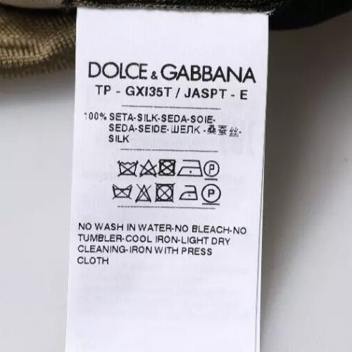 Dolce & Gabbana Multicolor Camouflage Collared Polo T-shirt