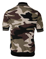 Dolce & Gabbana Multicolor Camouflage Collared Polo T-shirt