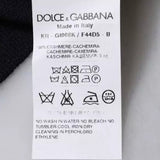 Dolce & Gabbana Blue Cashmere Crew Neck Pullover Sweater