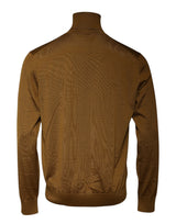 Dolce & Gabbana Brown Cashmere Turtleneck Pullover Sweater