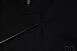 Dolce & Gabbana Black Logo Wool Crew Neck Pullover Sweater