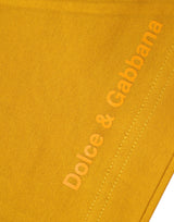 Dolce & Gabbana Dark Yellow Logo Crew Neck Short Sleeves T-shirt