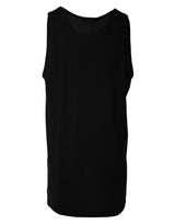 Dolce & Gabbana Black Cotton Sleeveless Round Neck Tank T-shirt