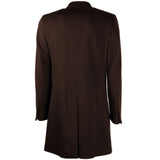 Made in Italy Brown Virgin Wool Men's Jacket