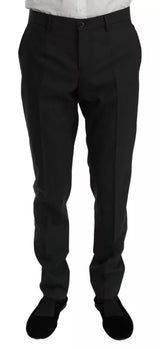 Dolce & Gabbana Gray Wool Slim Fit 2 Piece MARTINI Suit