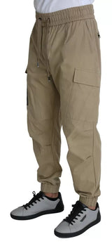 Dolce & Gabbana Beige Pin Up Print Cargo Pants