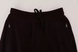 Dolce & Gabbana Purple Cashmere Gym Training Sport Pants