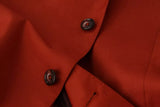 Dolce & Gabbana Orange MARTINI Cashmere Silk Coat Blazer