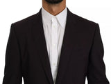 Dolce & Gabbana Purple MARTINI Wool Stretch 2 Piece Suit