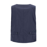 Herno Blue Polyamide Sleveless Jacket