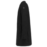 People Of Shibuya Black Polyester Men's Trench Coat