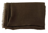 Dolce & Gabbana Green Striped Cashmere Wrap Fringes Scarf