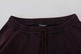 Dolce & Gabbana Bordeaux Cotton Cargo Jogger Sweatpants Pants