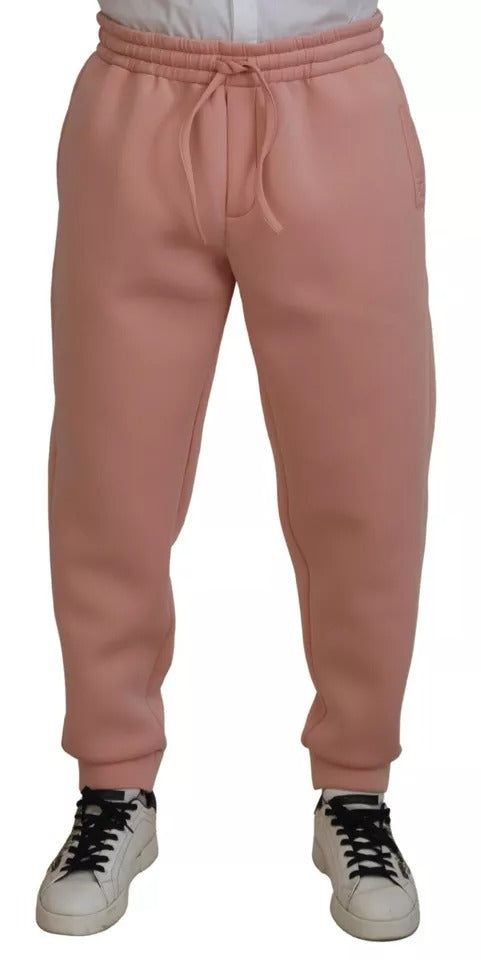 Dolce & Gabbana Pink Polyester Sweatpants Jogger Pants